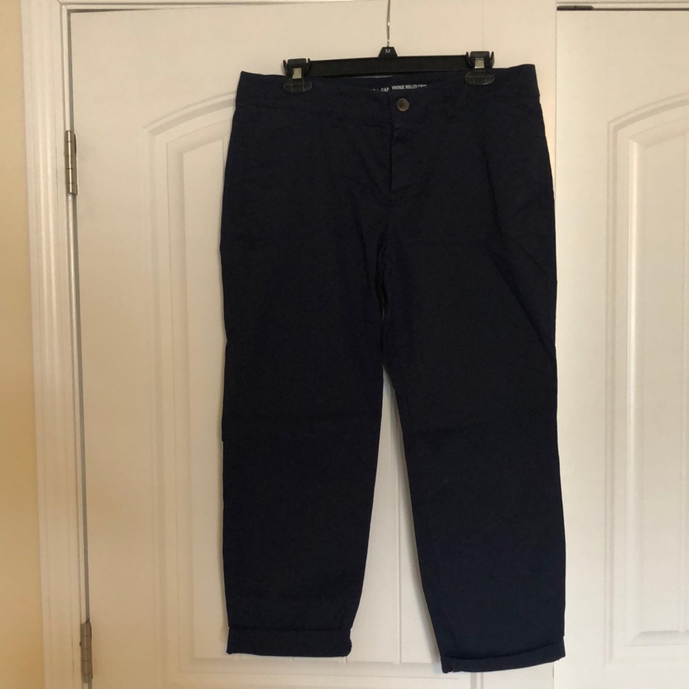 Gap khakis vintage rolled crops